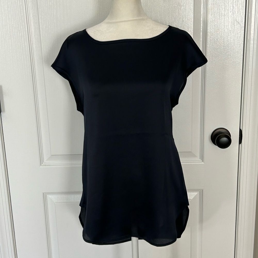 Banana Republic Women’s Midnight Blue Women's Short Cap Sleeve Top Size XS